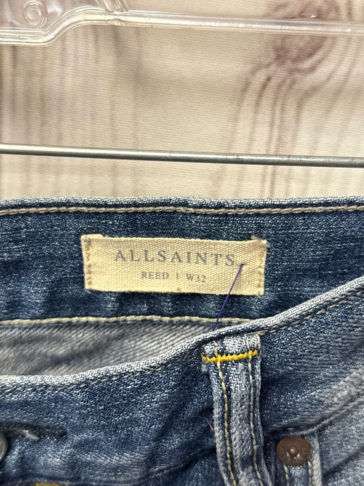 AllSaints Men's Size 32 Blue Jeans