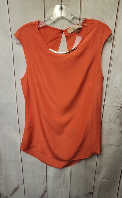 Michael Kors Women's Size M Coral Sleeveless Top