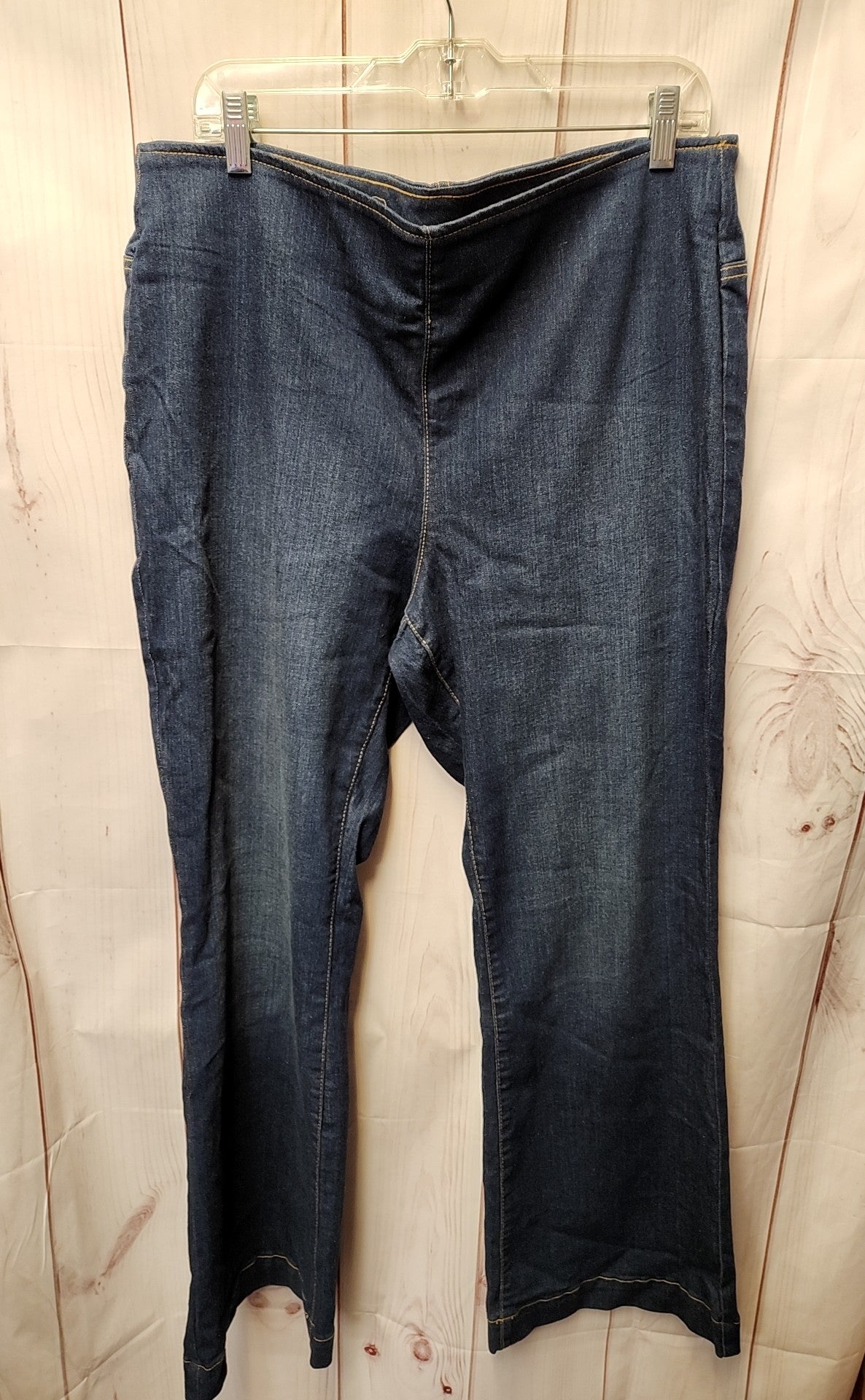 INC Women's Size 33 (15-16) Blue Jeans Pull-on Flare