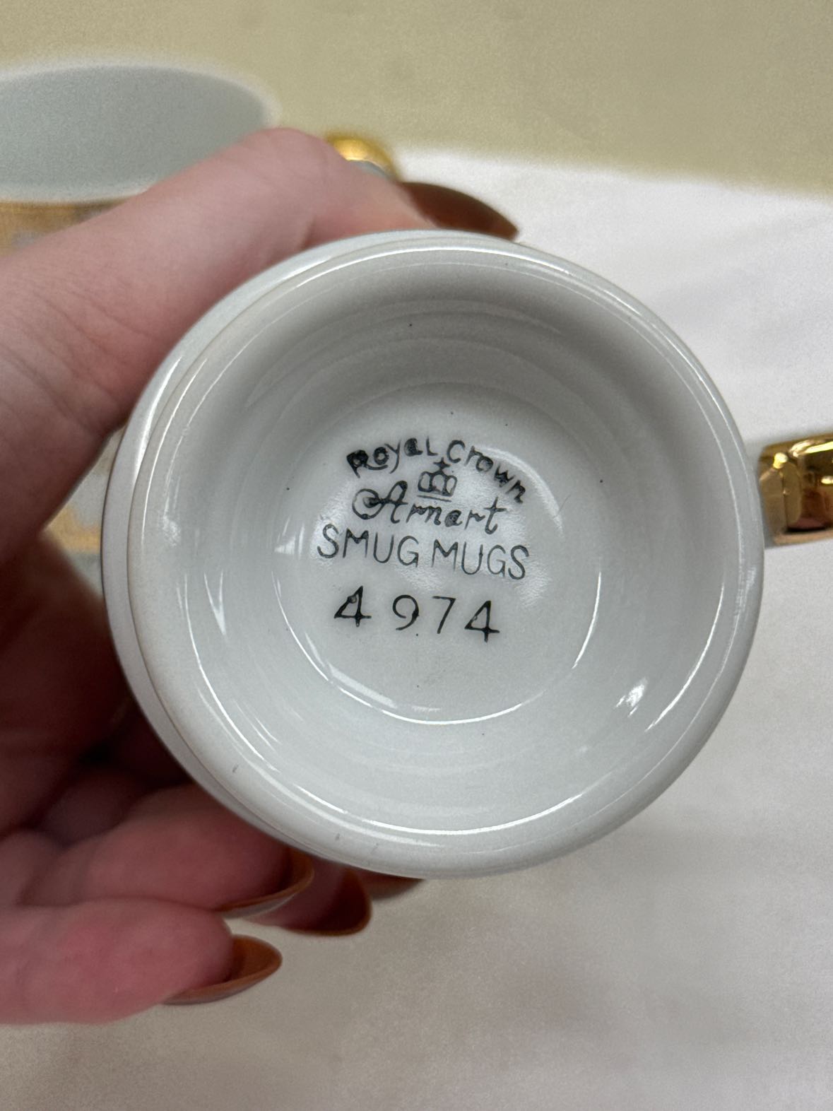 2PCS Arnart Smug Mugs Royal Crown Greek Classic Mugs