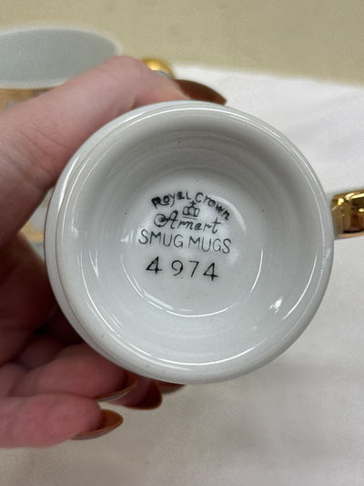 2PCS Arnart Smug Mugs Royal Crown Greek Classic Mugs