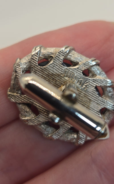 VTG Swank Silver Cufflinks