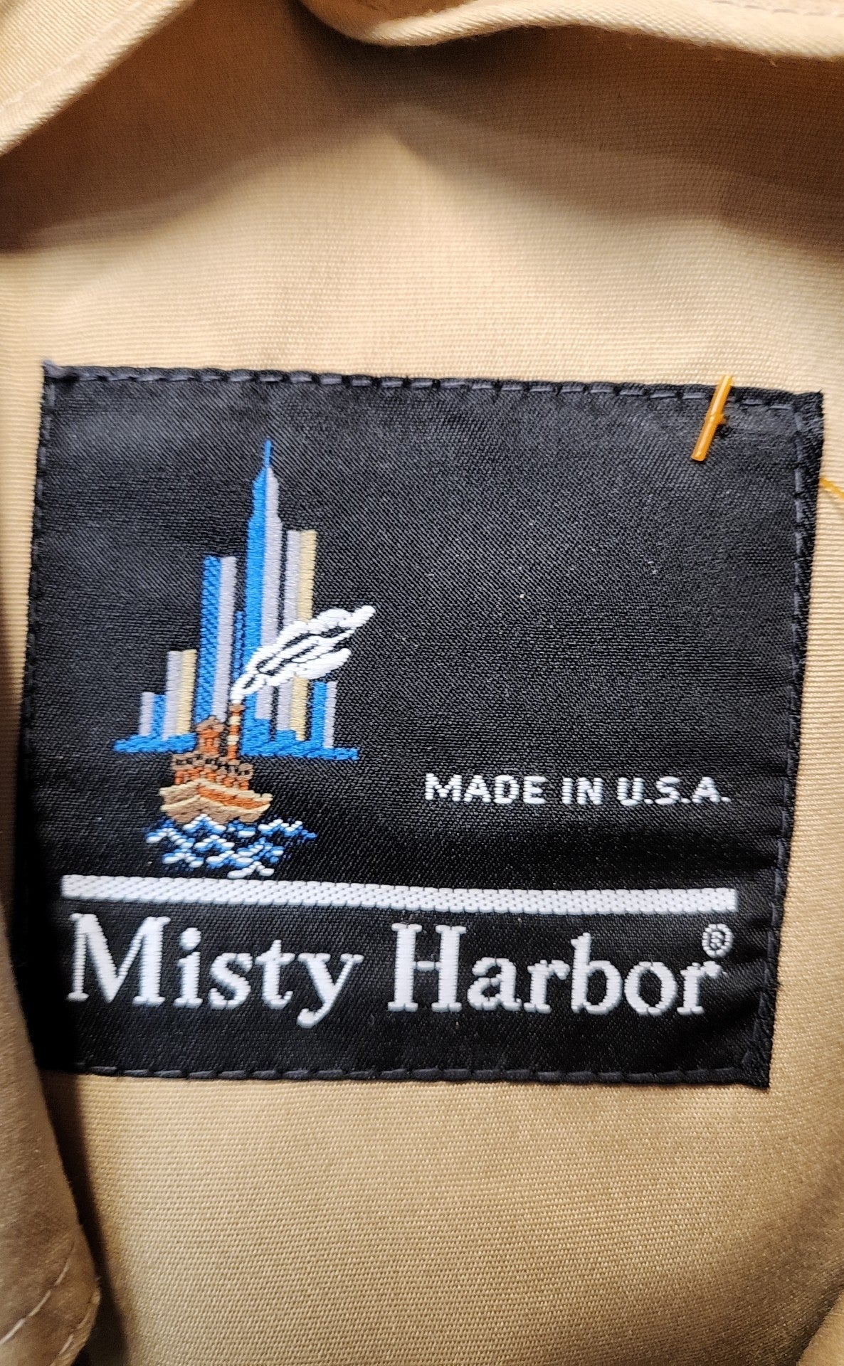 Misty Harbor Men's Size 44 Beige Coat