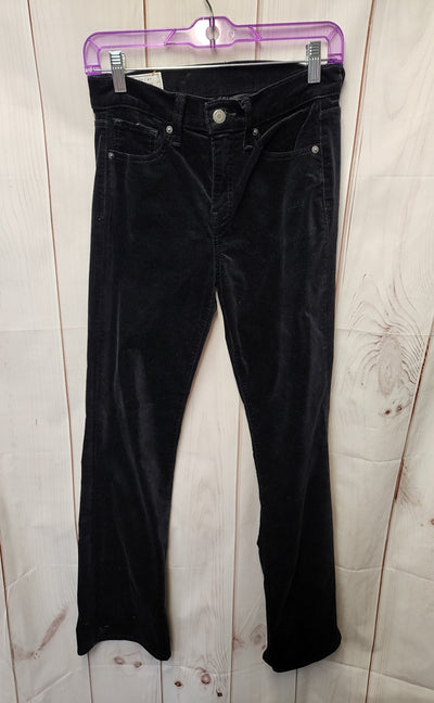 Gap Women's Size 27 (3-4) Black Pants Baby Boot Mid Rise