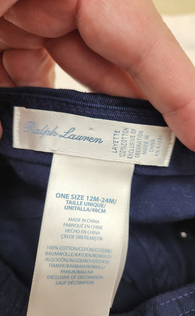 Ralph Lauren Kids' Size 12-24 Months Navy Hat
