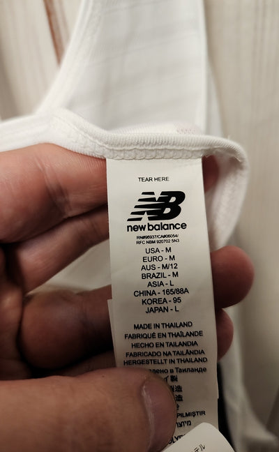 NWT New Balance Women's Size M White Sleeveless Top