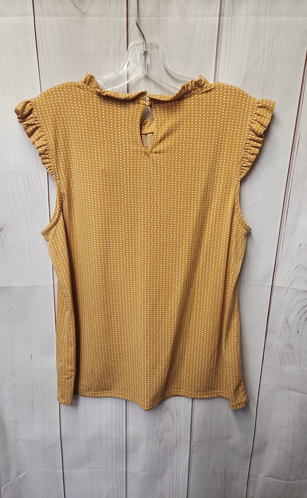Adrianna Papell Women's Size XL Yellow Sleeveless Top