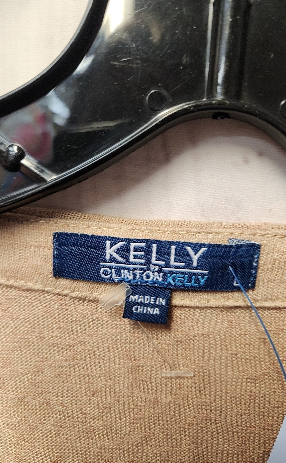 Kelly by Clinton Kelly Women's Size L Tan Cardigan