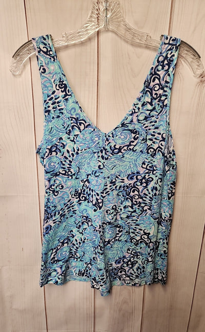Lilly Pulitzer Women's Size S Blue Sleeveless Top