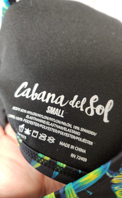 Cabana Del Sol Women's Size S Green Swim Top