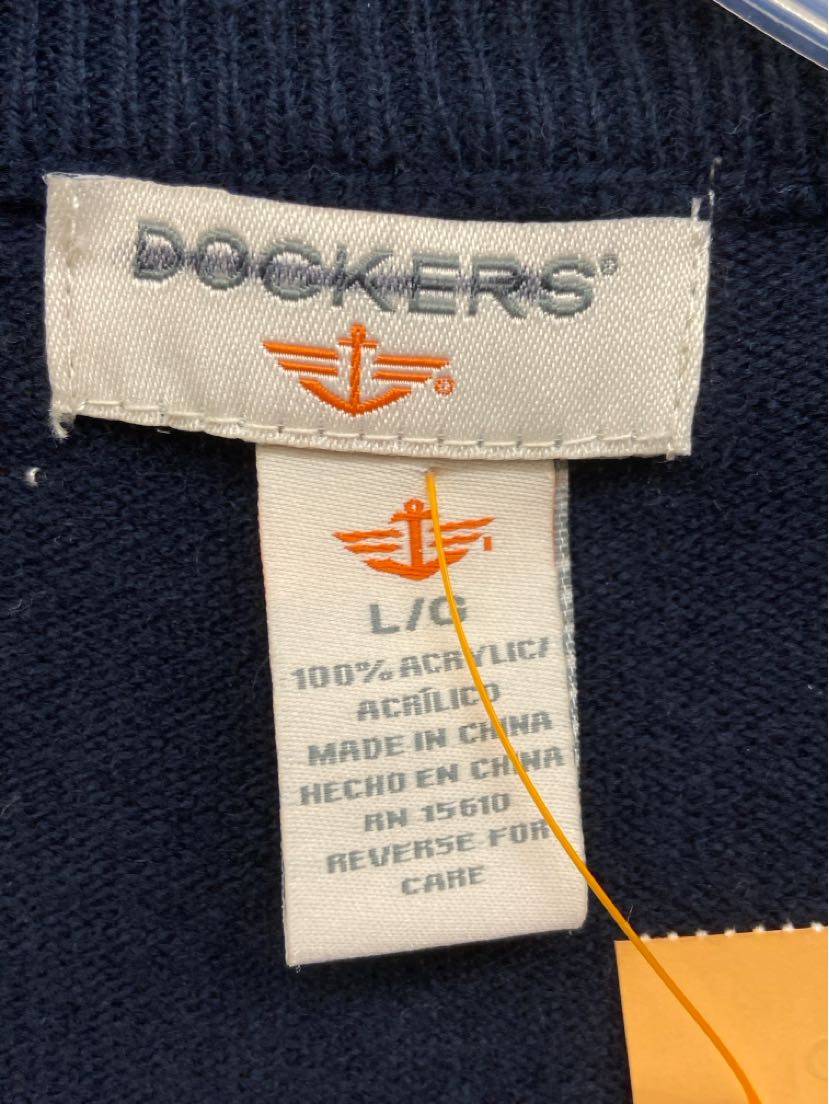 Dockers Men's Size L Navy Sweater