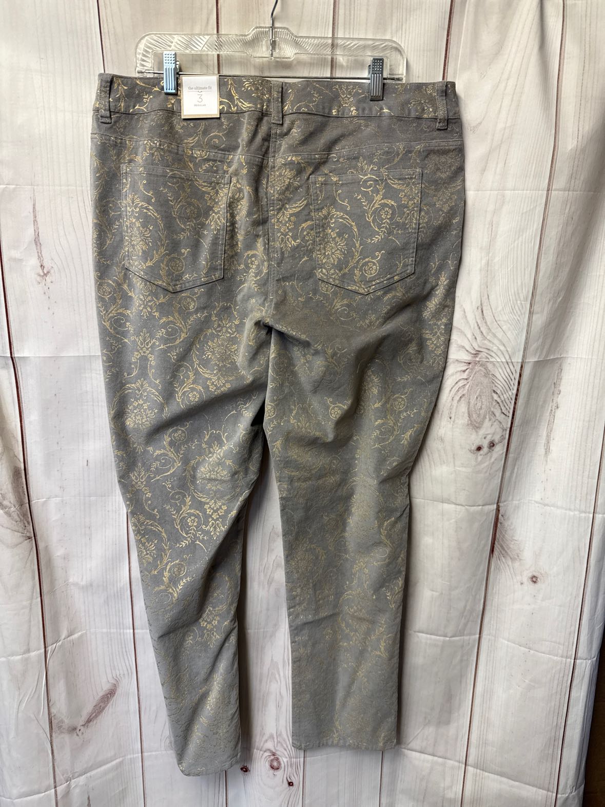 NWT Chico's Women's Size 3 = US 16 Gray Pants