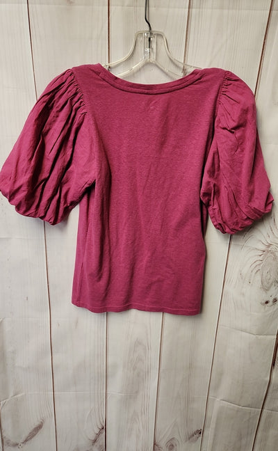 NWT Anthropologie Women's Size M Pink Short Sleeve Top