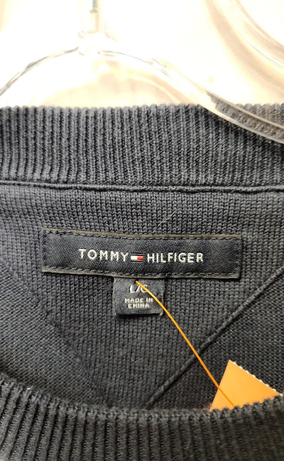 Tommy Hilfiger Men's Size L Navy & White Sweater