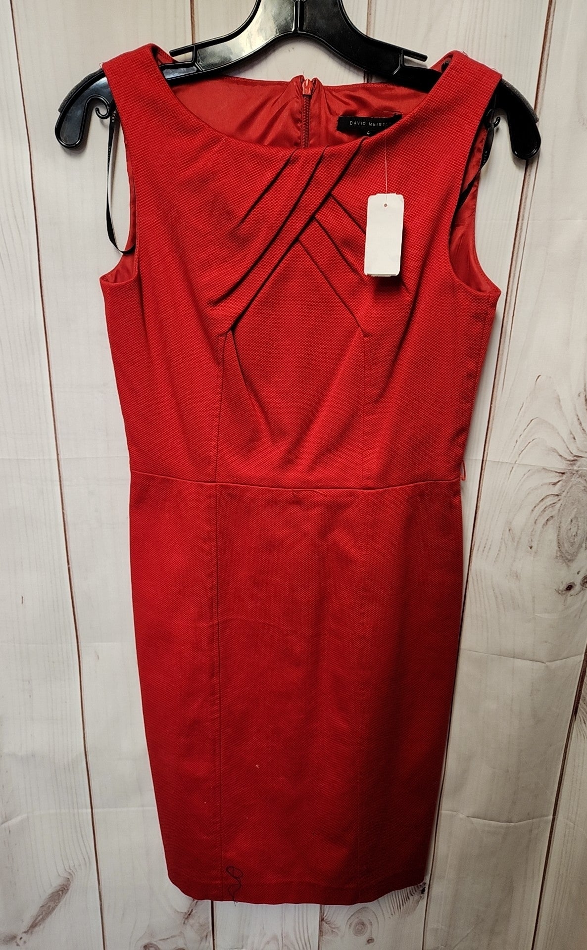 NWT David Meister Women's Size 4 Red Dress