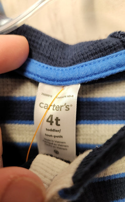 Carters Boy's Size 4 Blue & Gray Sweatshirt