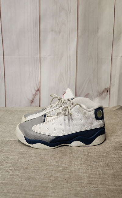 Air Jordan Boy's Size 10 White & Blue Sneakers