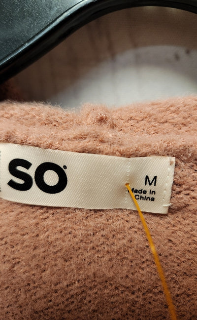 So Women's Size M Pink Hooded Sweater