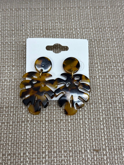 Brown Tortoise Earrings