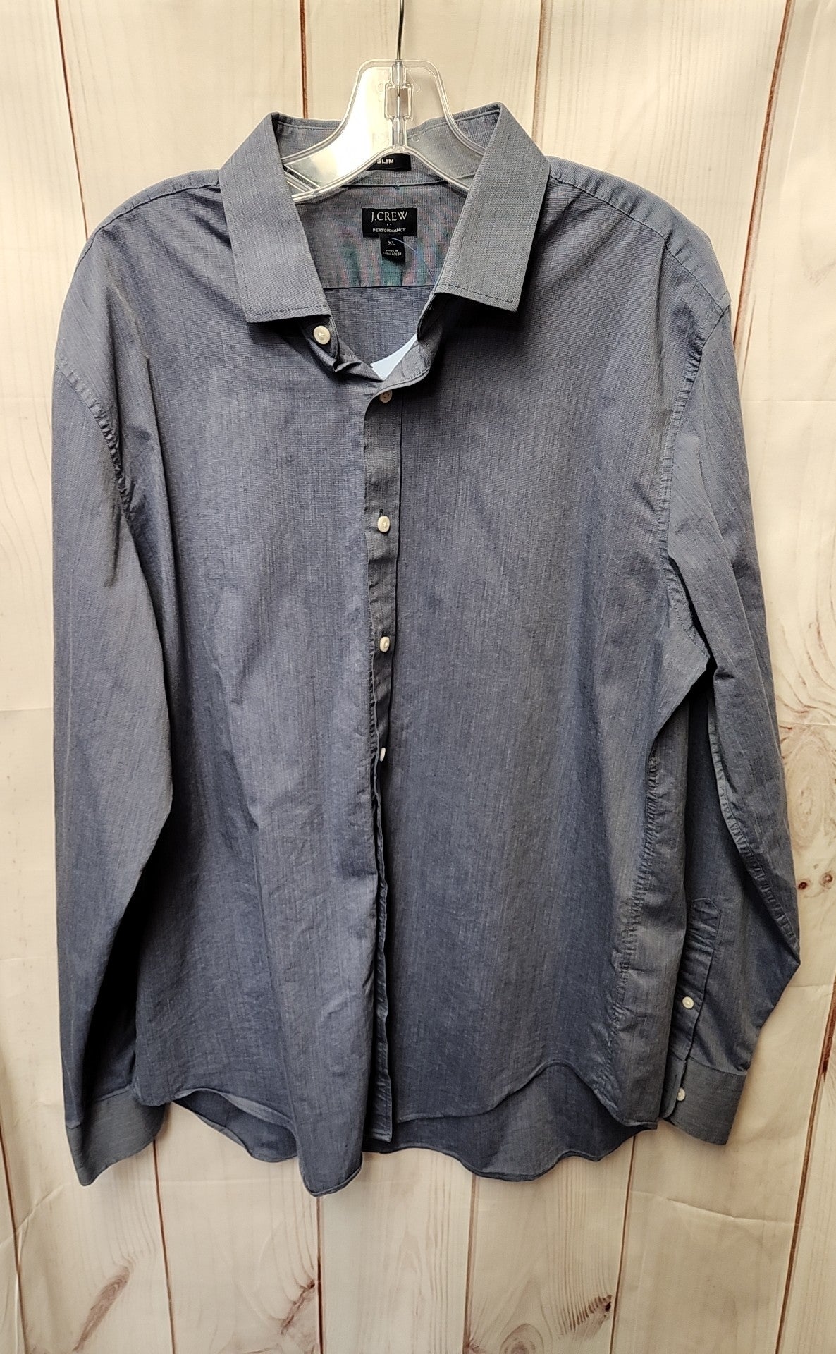 J Crew Men's Size XL Blue Shirt