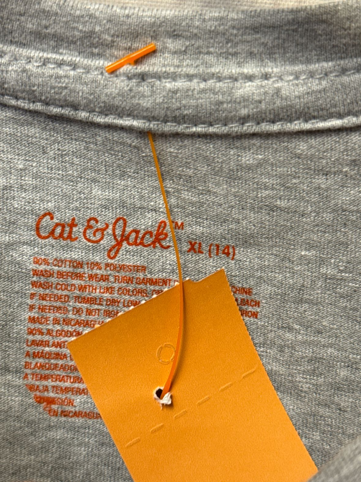 Cat & Jack Girl's Size 14 Gray Shirt