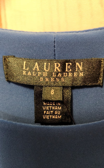Lauren by Ralph Lauren Women's Size 6 Blue Dress