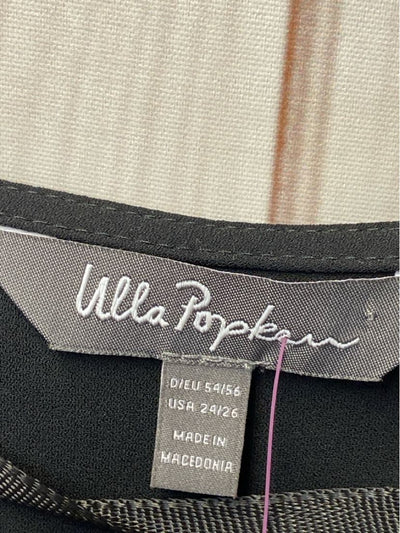 Ulla Popken Women's Size 24 Black Short Sleeve Top