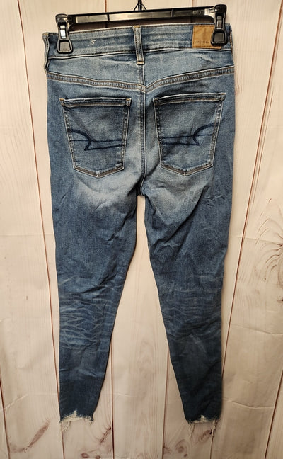 American Eagle Women's Size 27 (3-4) Blue Jeans High Rise Jegging