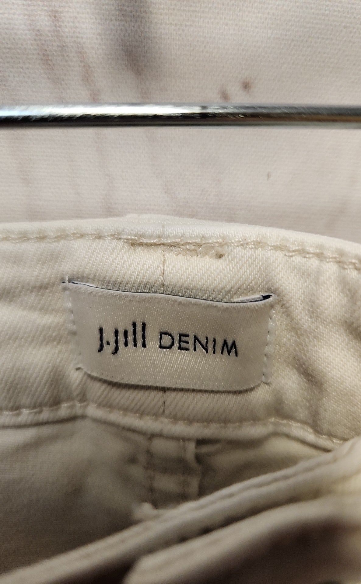 J Jill Women's Size 32 (13-14) White Jeans Demi Boot Cut Ankle
