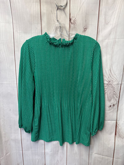 Adrianna Papell Women's Size M Green Long Sleeve Top