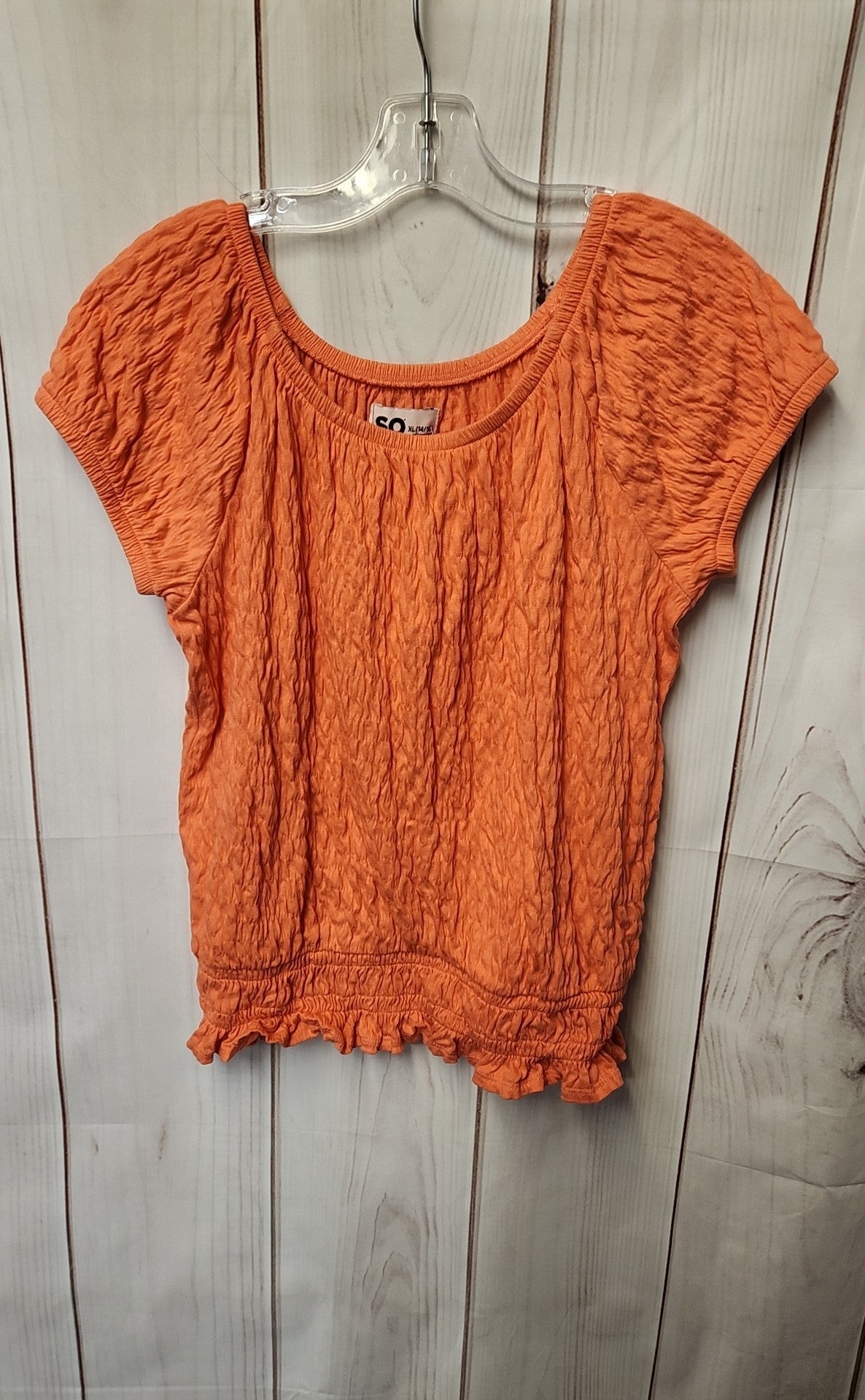So Girl's Size 14/16 Orange Shirt
