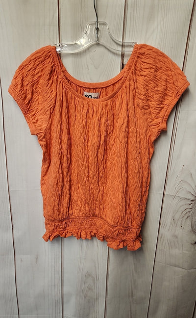 So Girl's Size 14/16 Orange Shirt