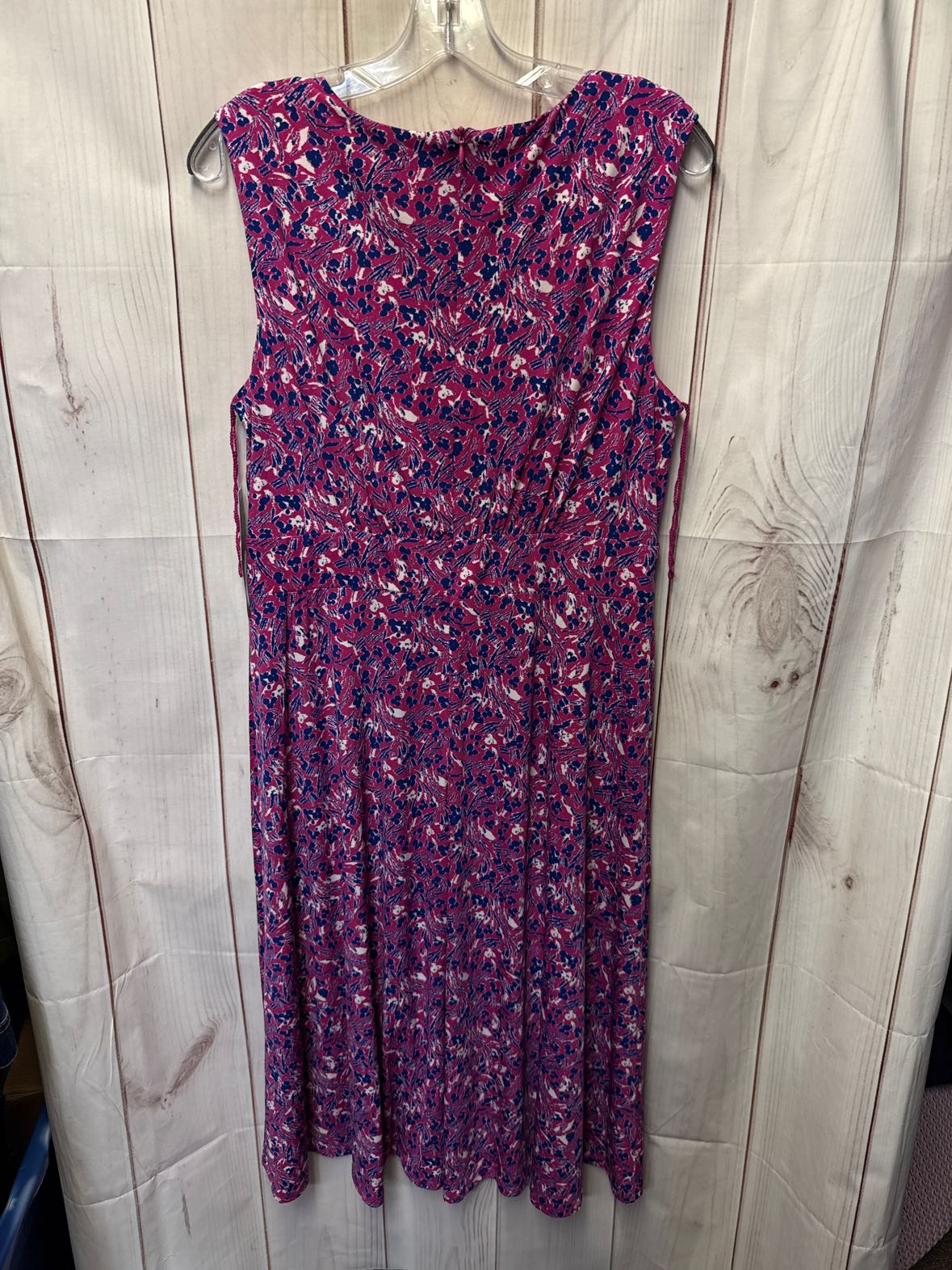 NWT London Times Women's Size 14 Pink & Blue Dress