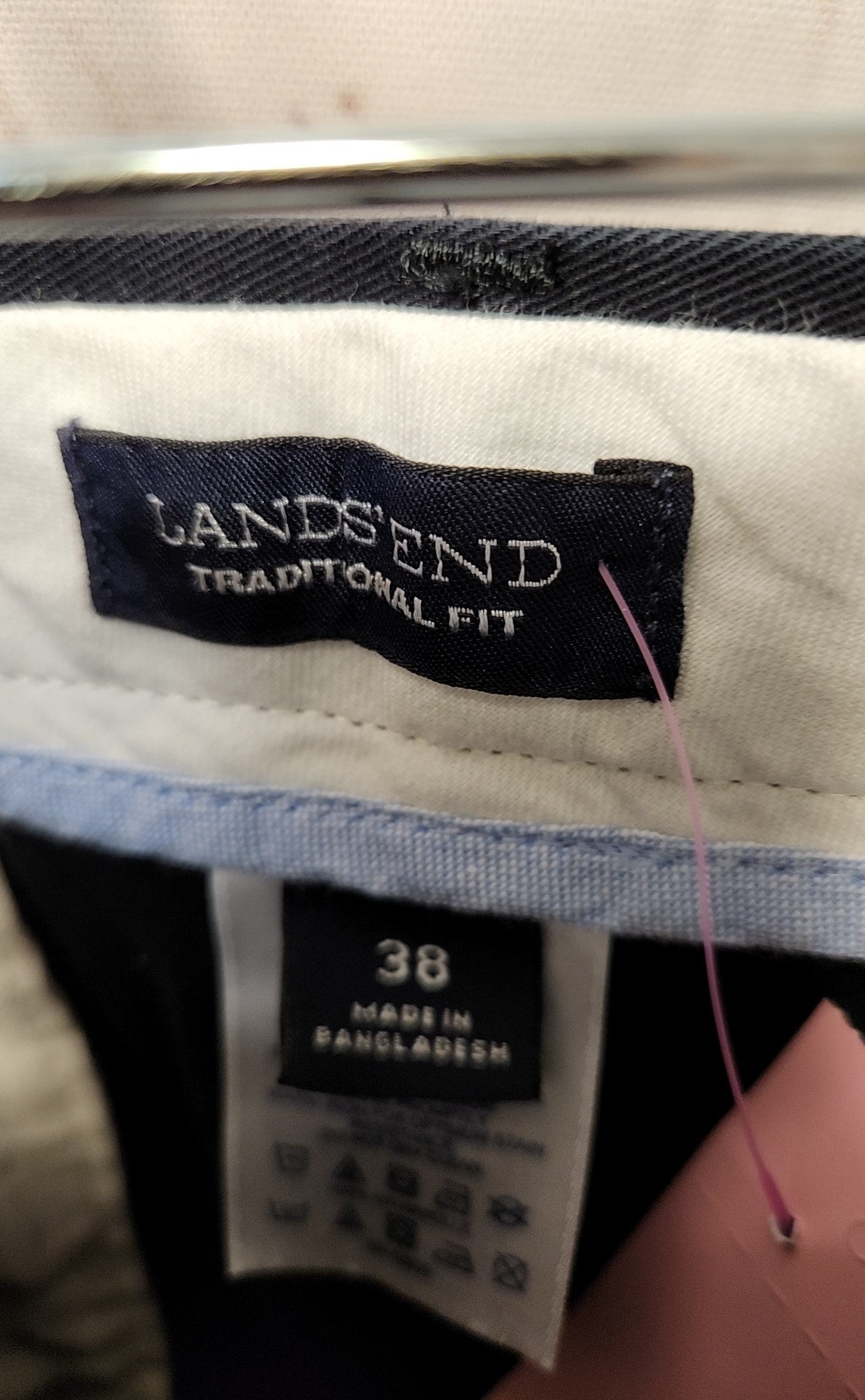 Lands End Men's Size 38 Black Pants