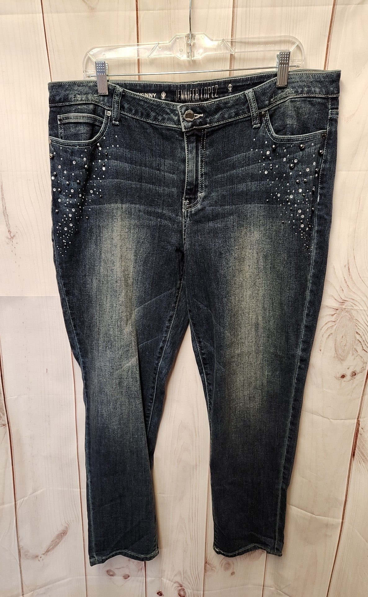 Jennifer Lopez Women's Size 33 (15-16) Blue Jeans Relaxed Skinny