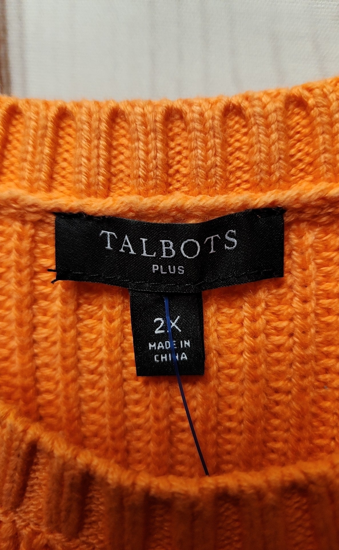 Talbots Women's Size 2X Orange Sweater