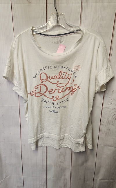 Pilcro Women's Size XS White Short Sleeve Top