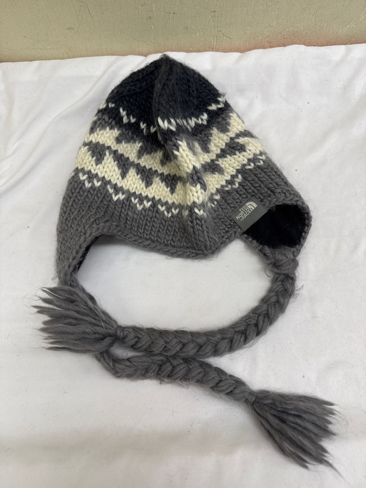 North Face Gray Knit Hat
