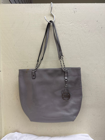 Michael Kors Gray Leather Tote Bag AS IS - marks