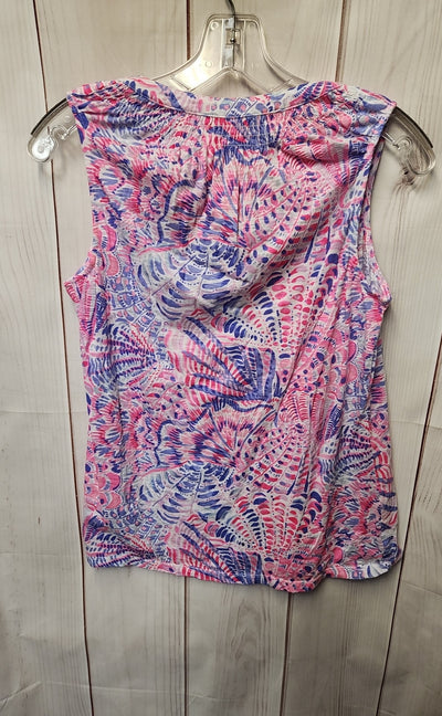 Lilly Pulitzer Women's Size S Pink & Blue Sleeveless Top