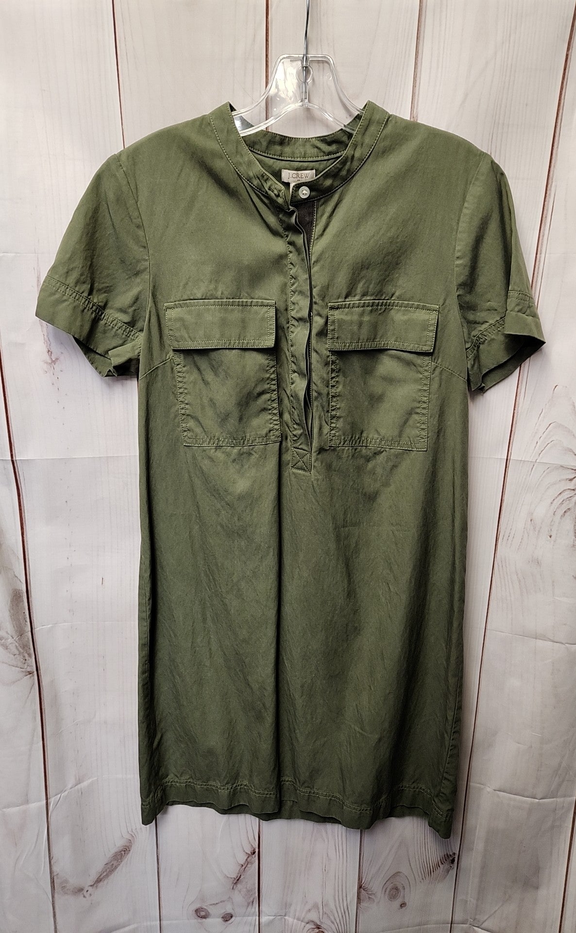 J Crew Women's Size 6 Olive Green Dress