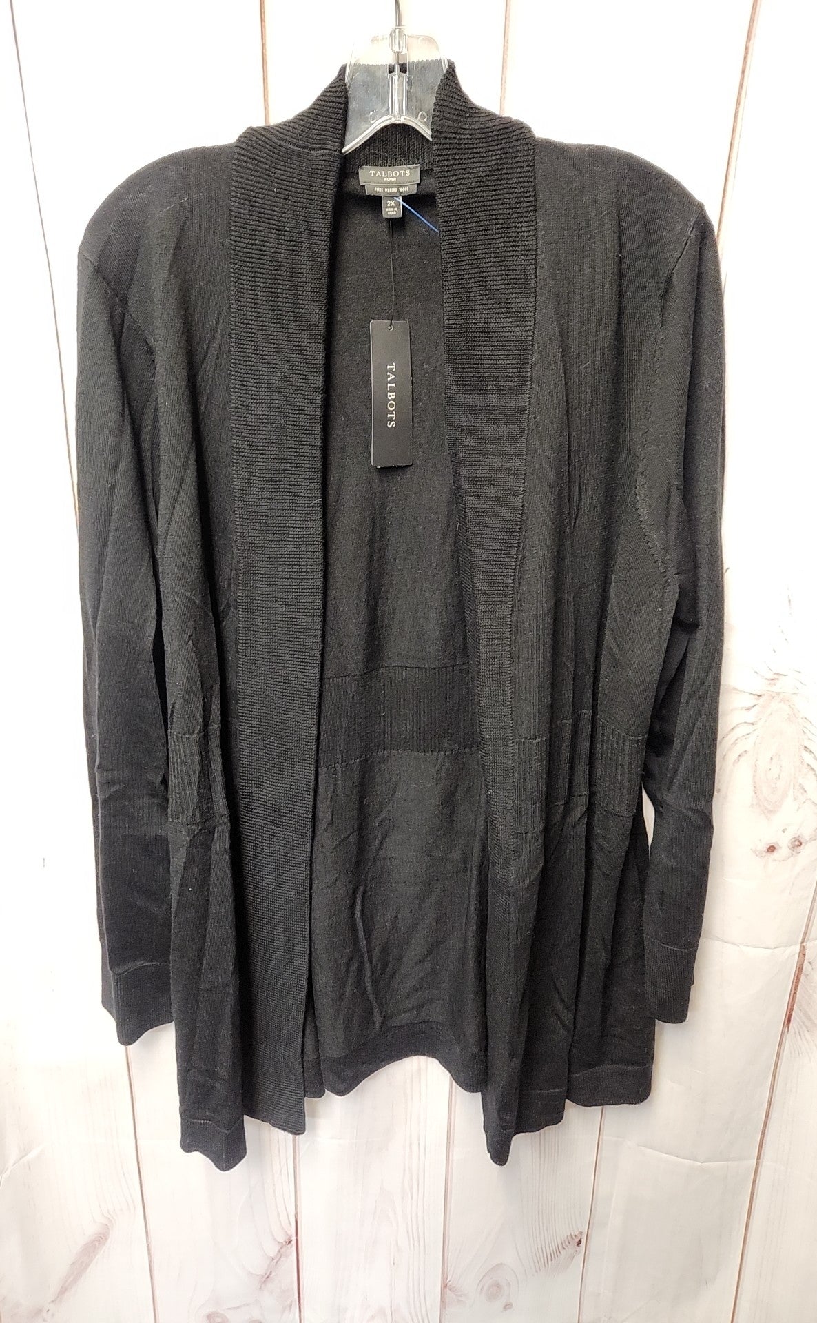 NWT Talbots Women's Size 2X Black Cardigan