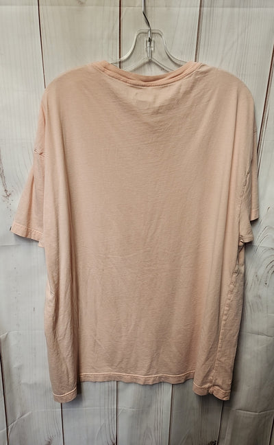 Pink Women's Size One Size Pink Short Sleeve Top