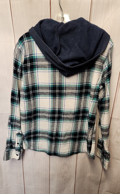 Old Navy Boy's Size 14/16 White & Blue Jacket