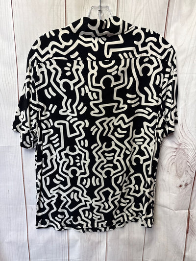 H&M Men's Size S Black & White Shirt