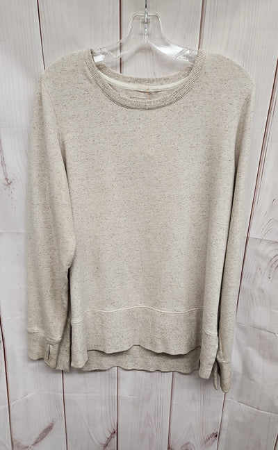 LL Bean Women's Size M Beige Sweatshirt