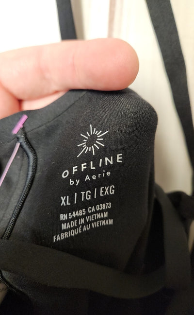 NWT Offline by Aerie Women's Size XL Black Jumpsuit
