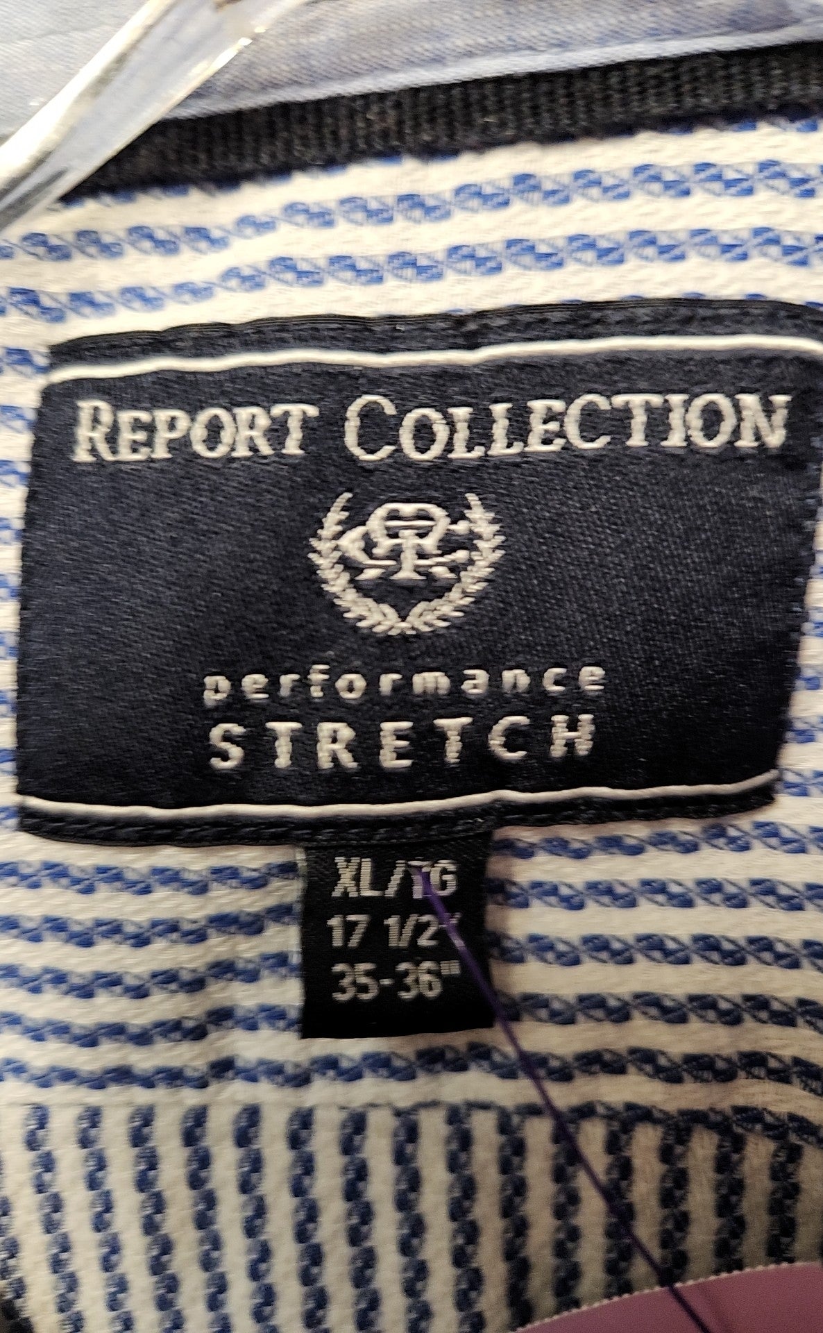 Report Collection Men's Size XL Blue Shirt