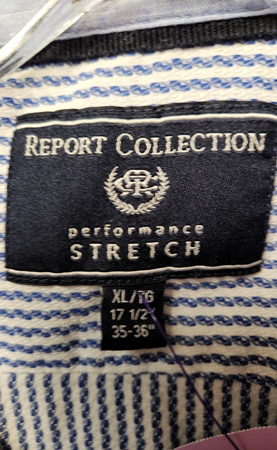 Report Collection Men's Size XL Blue Shirt