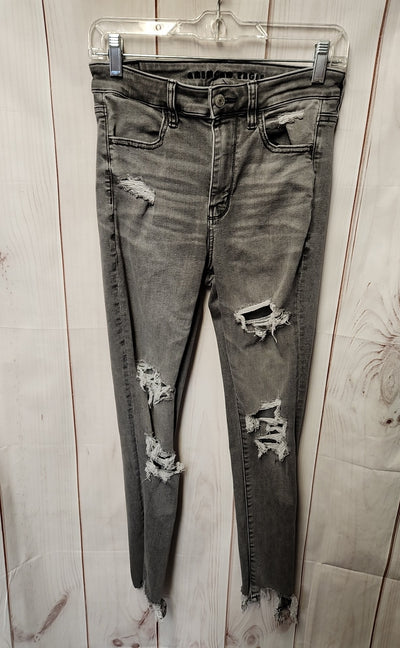 American Eagle Women's Size 28 (5-6) Gray Jeans Super High Rise Jegging